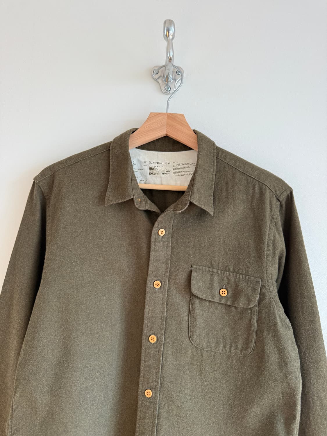 무인양품(MUJI) 울 블렌드 셔츠 상품이미지2