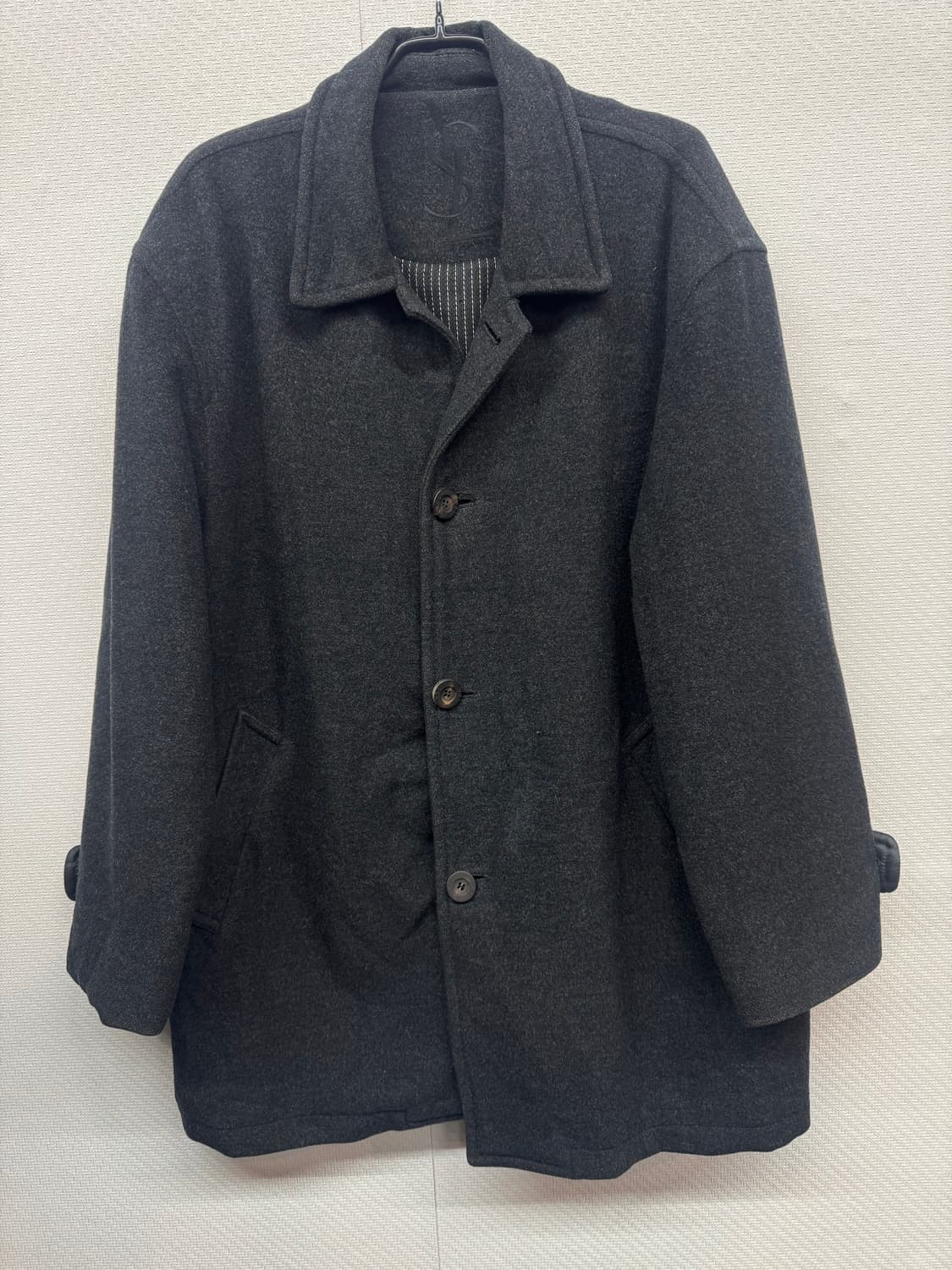 입생로랑 차콜색 울 코트 100(L~XL) 상품이미지1