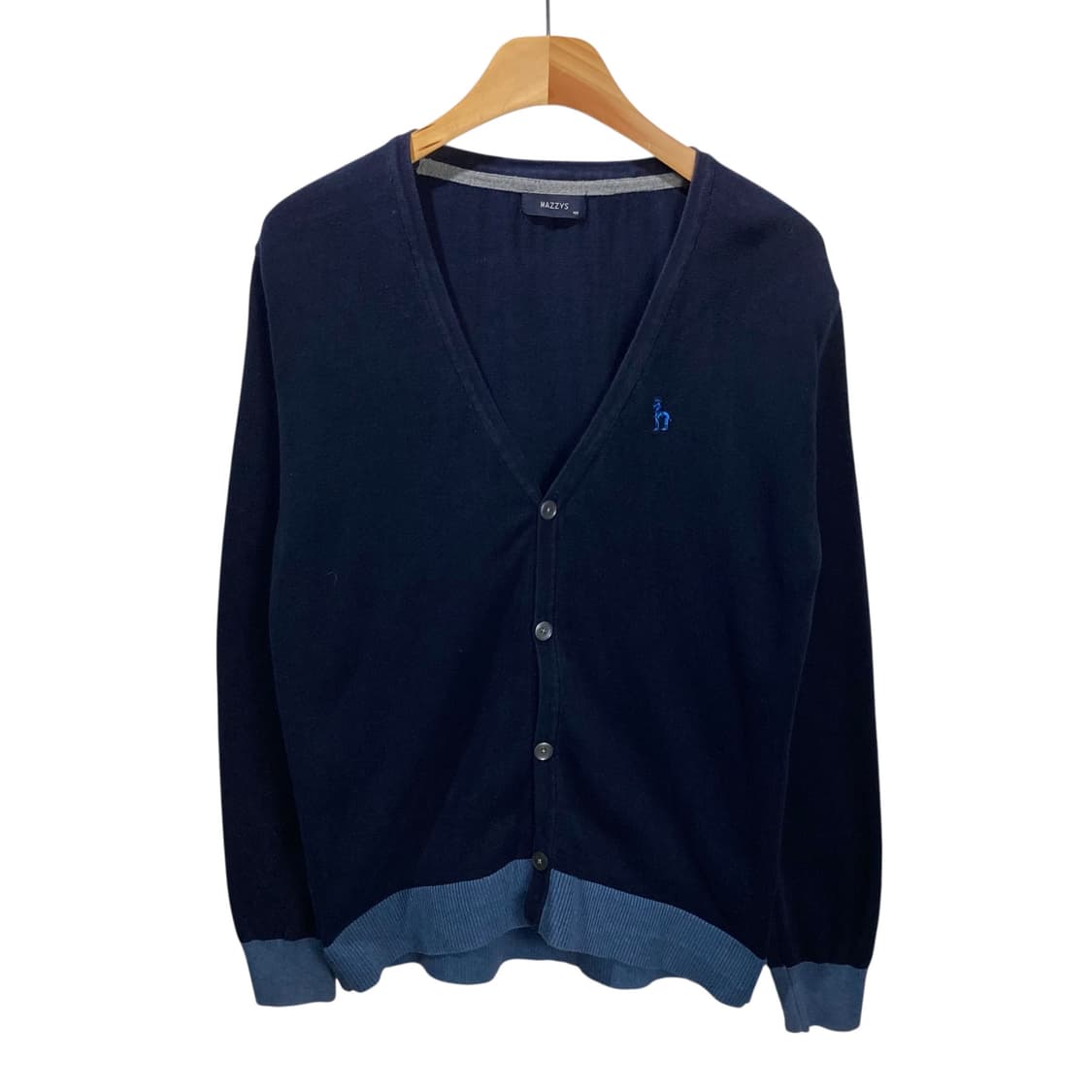 헤지스 패치 네이비 가디건 상품이미지2