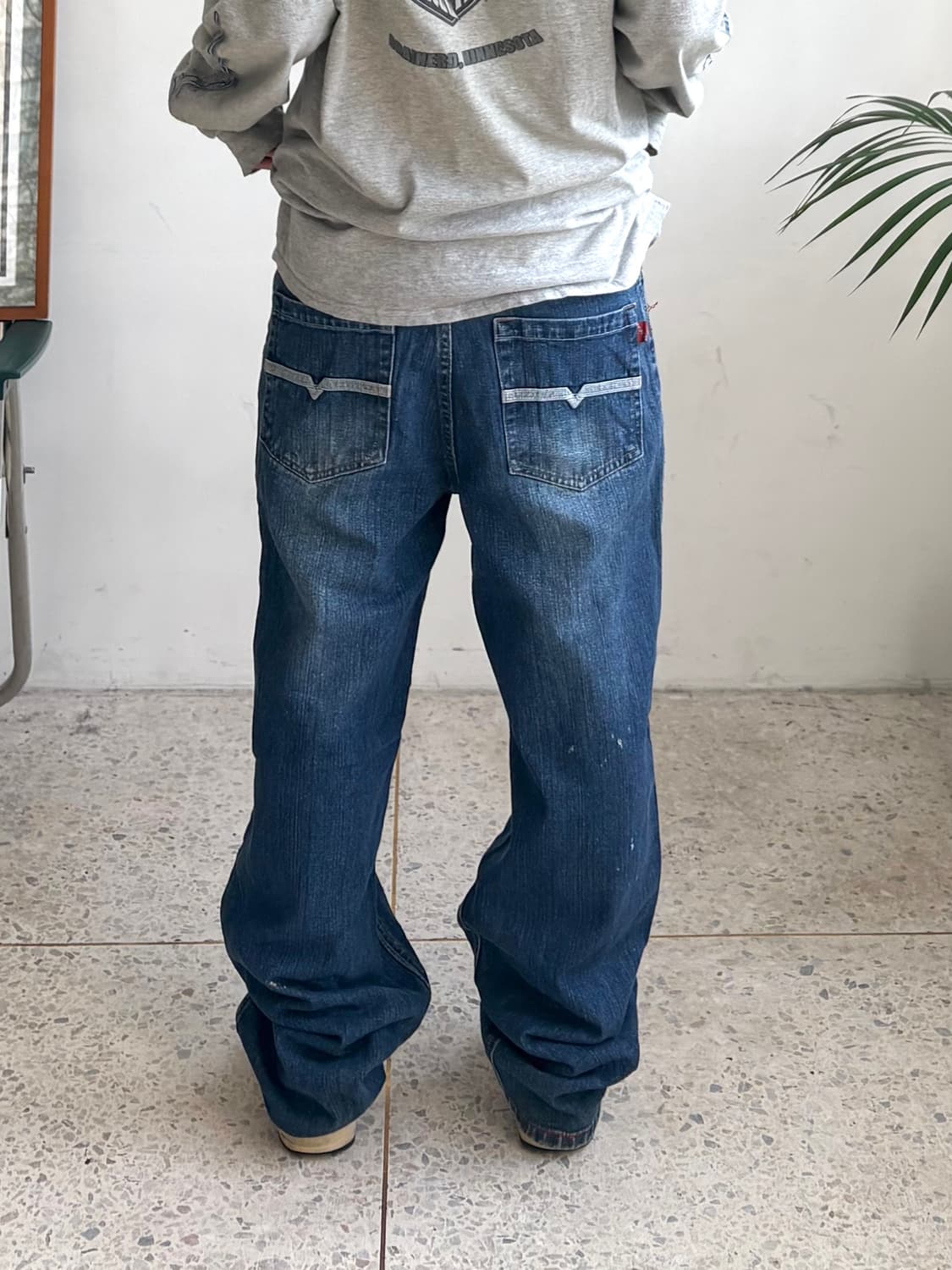 90’s 빈티지 자수 힙합팬츠 상품이미지1