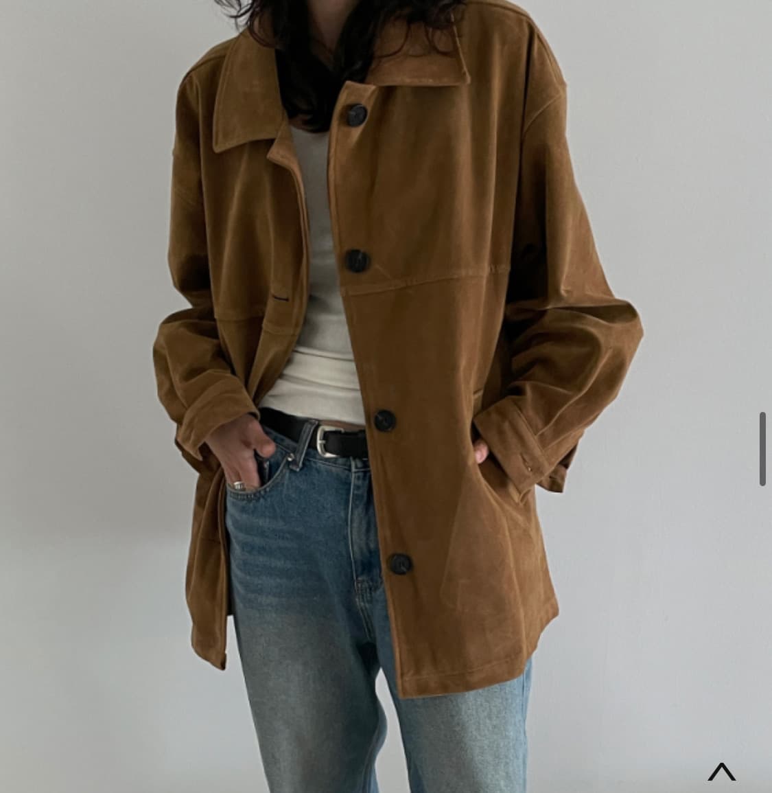 브라운 스웨이드자켓 돈피 스웨이드자켓 헤르쯔 상품이미지2