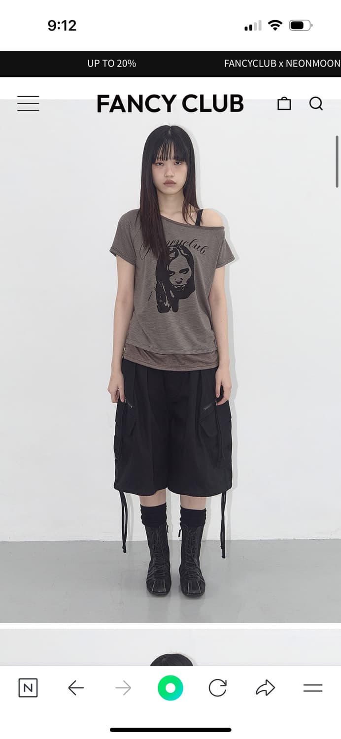 팬시클럽 MYSTIC ONE-SHOULDER TEE 상품이미지2