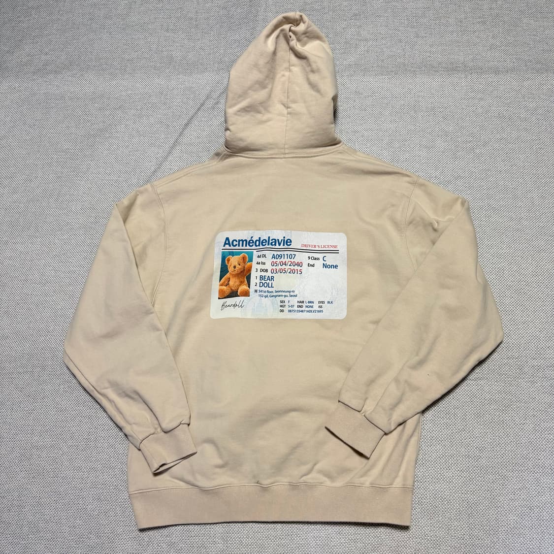 아크메드라비 베어 후드티 상품이미지5