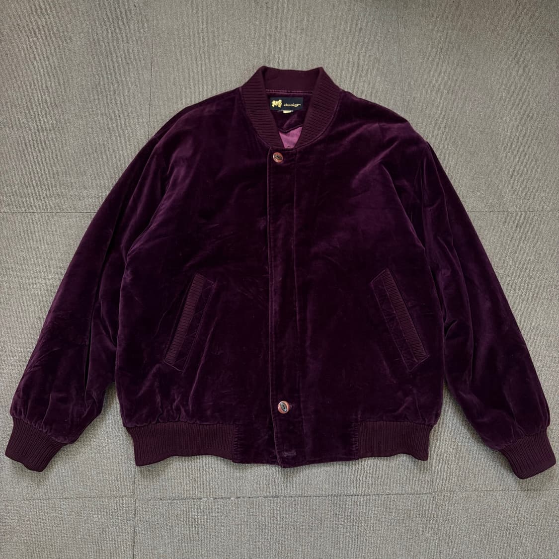 70s 영도벨벧 빈티지 영도벨벳(벨루어) 봄버 자켓  상품이미지1