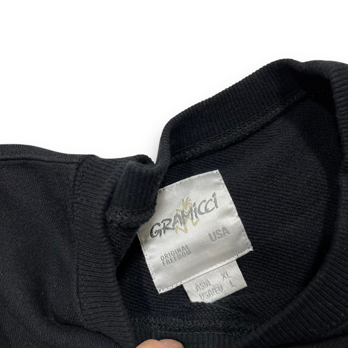 그라미치 딥 다크 오버핏 빈티지 맨투맨 상품이미지4