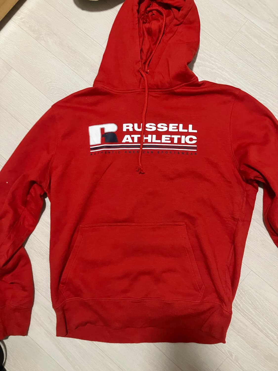 러셀 애슬레틱 빨간색 후드티 M 상품이미지1