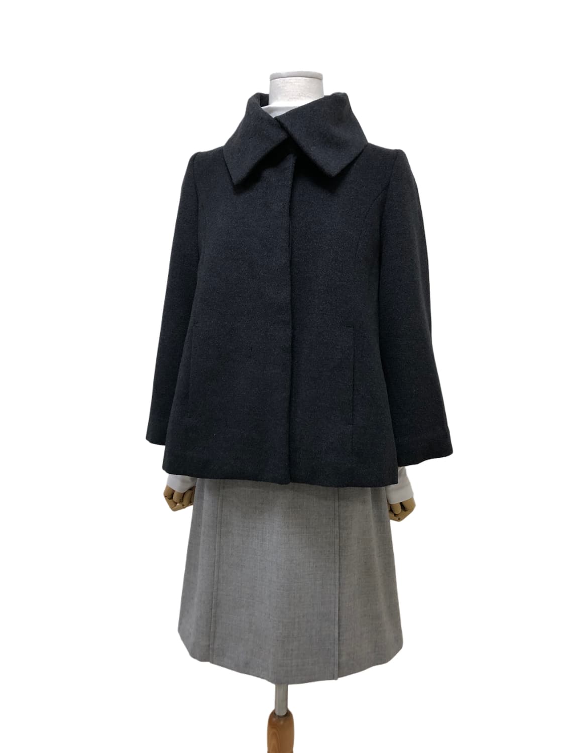 INDIVI 차콜 코트 상품이미지4