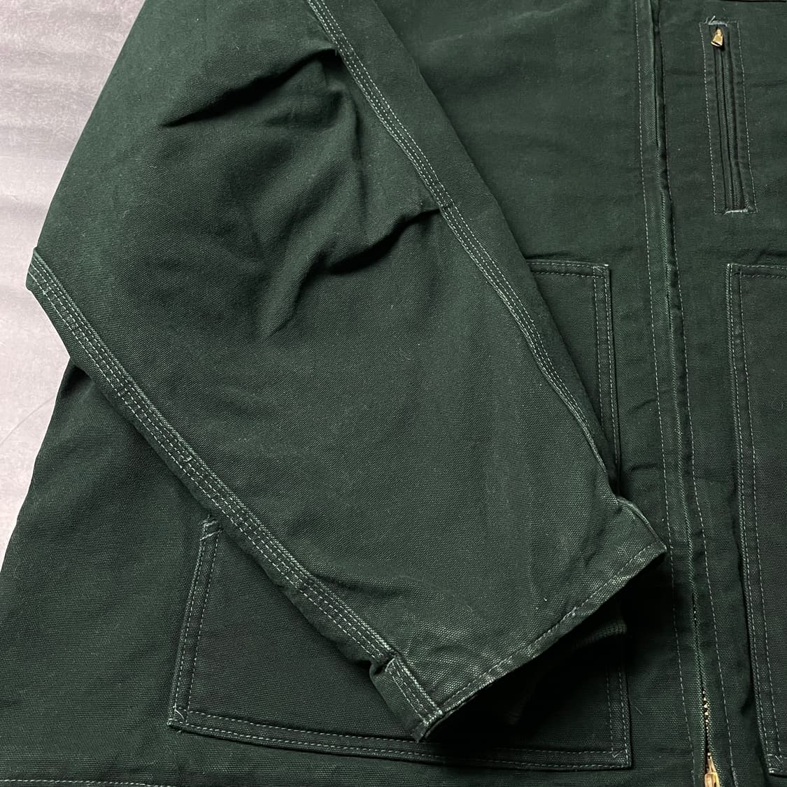 CARHARTT 칼하트 C61 딥그린 셰르파 디트로이트 자켓 A00821 상품이미지5