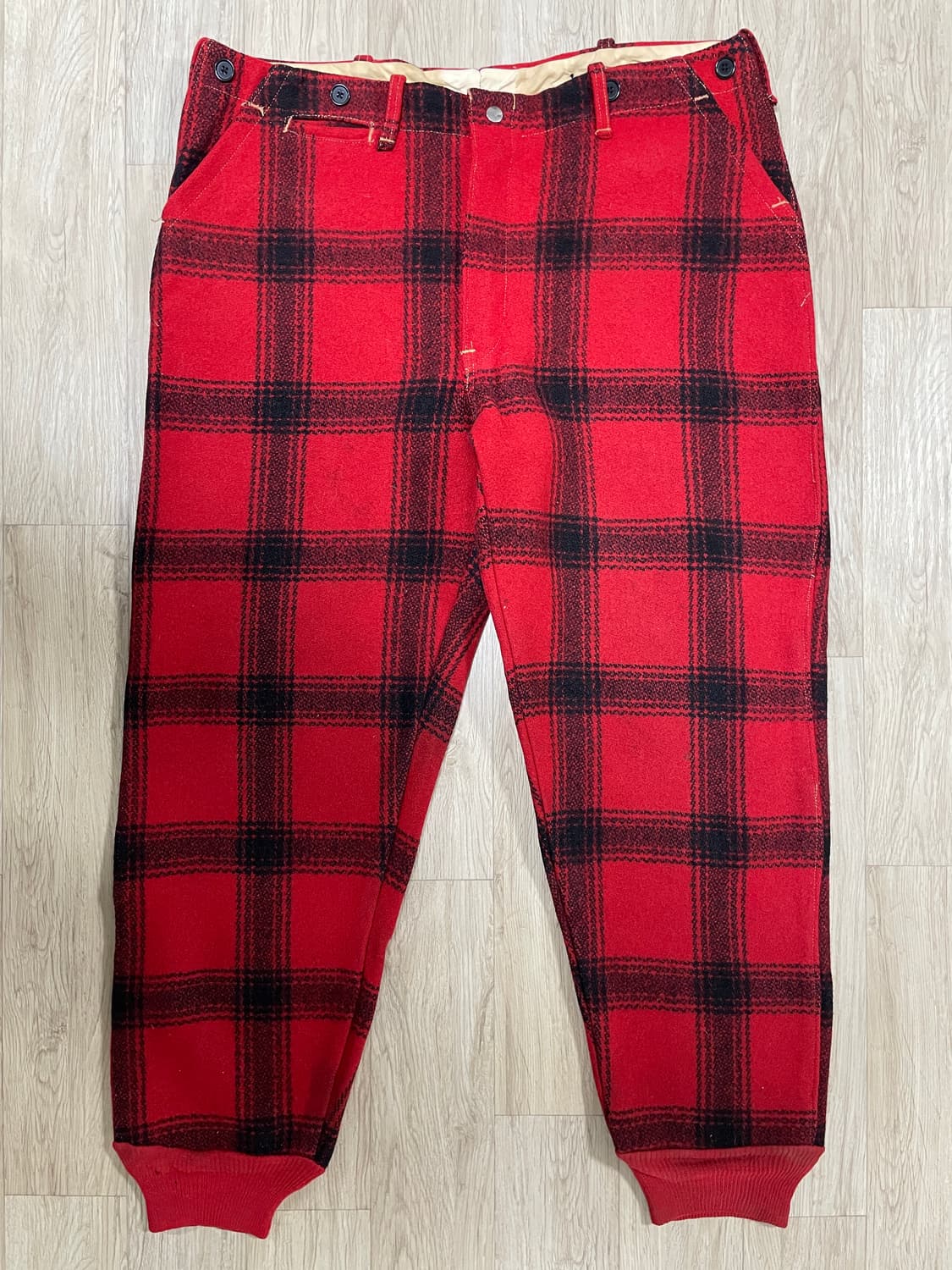 34~36) 50's 플레드체크 울 매키노 팬츠(RRL&LVC&폴로) 상품이미지3