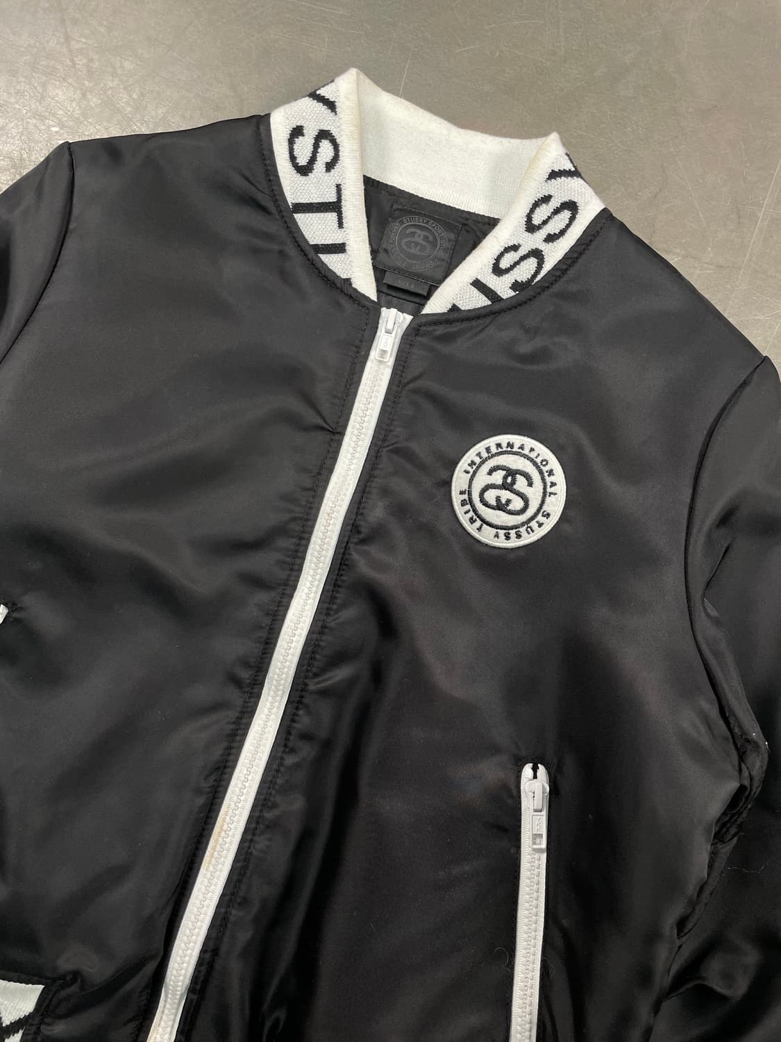 스투시 SS링크 크롭 바시티 자켓 상품이미지2