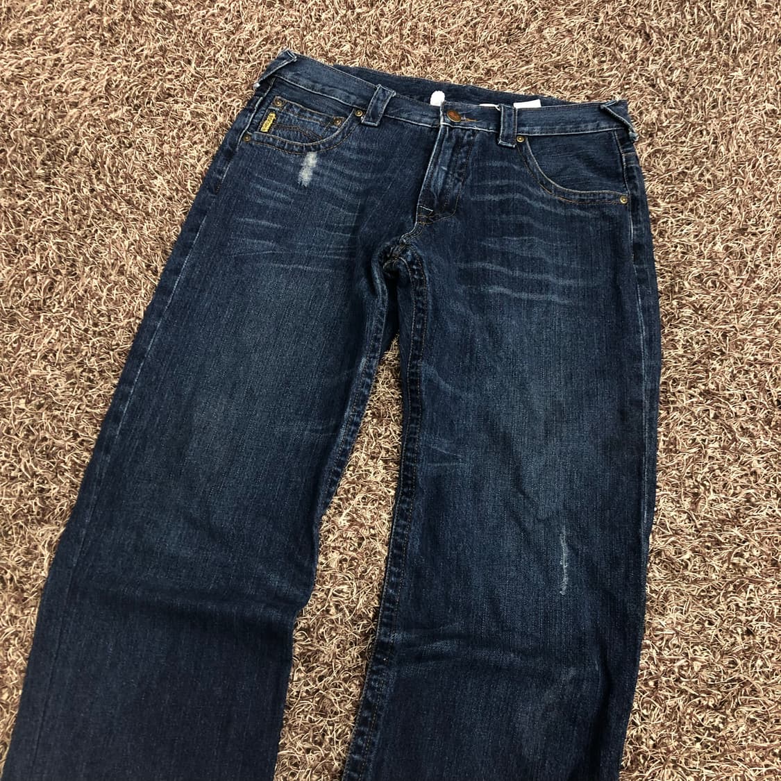 아르마니 진스 페인팅 워시드 데님 팬츠 상품이미지4