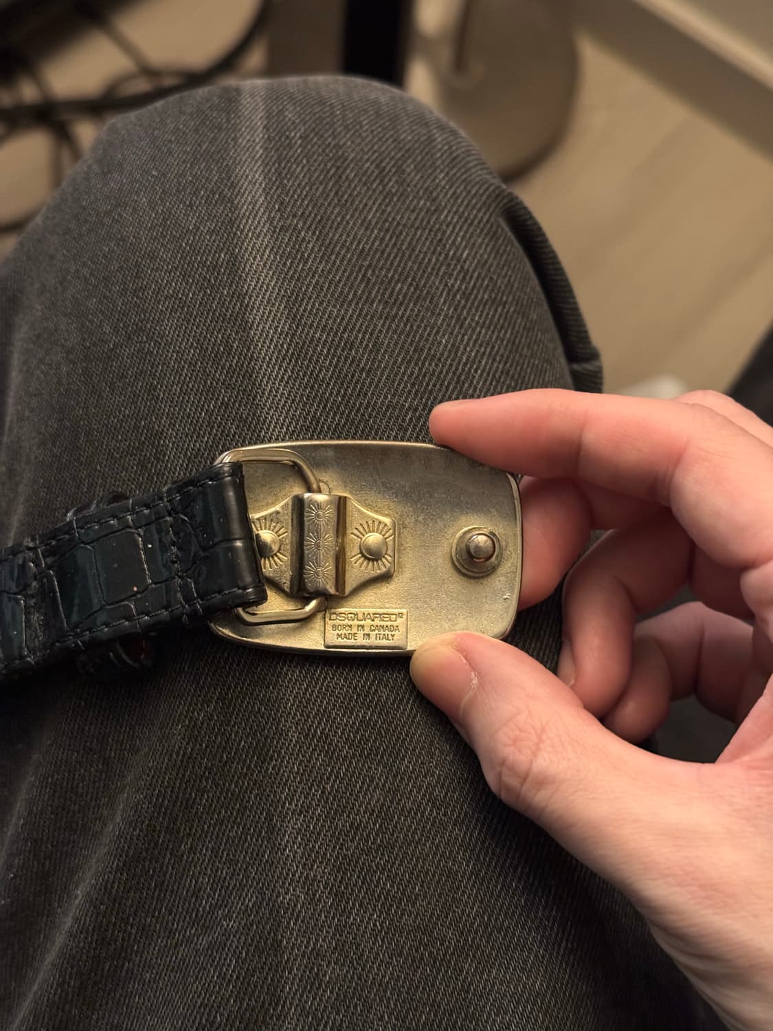 디스퀘어드 레더 벨트 상품이미지5