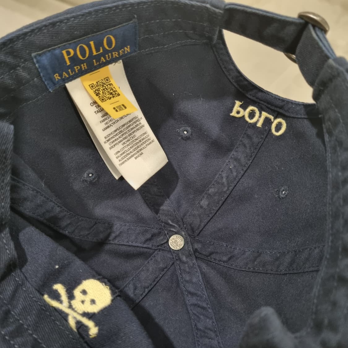 폴로 랄프로렌 해골 스컬 볼캡 구하기힘든 로얄컬러 네이비 상품이미지5