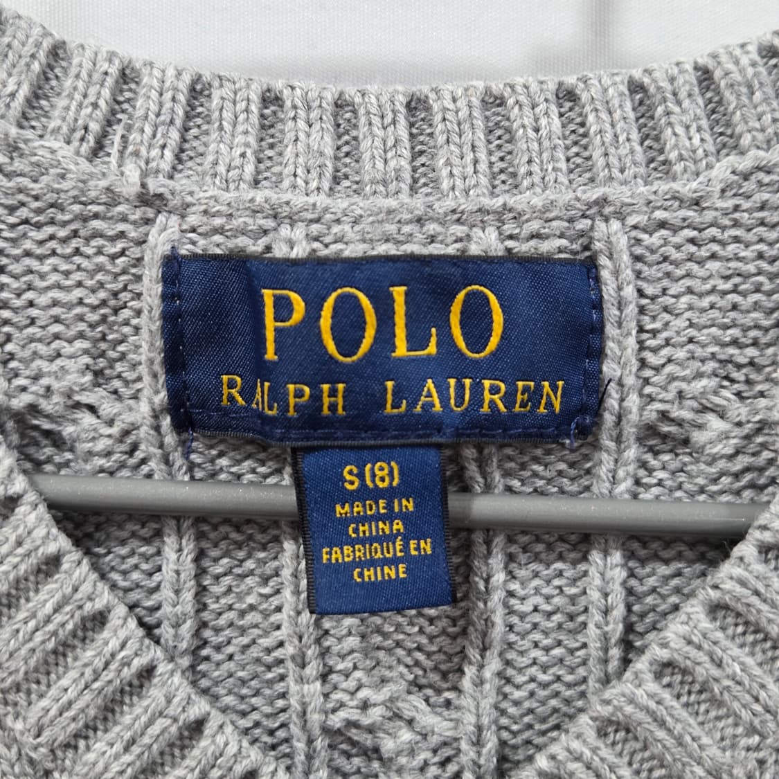 폴로랄프로렌 키즈 케이블 니트 베스트 S/8 상품이미지3