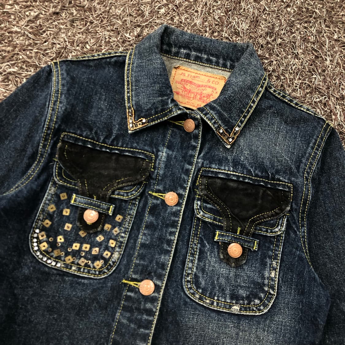 빈티지 워싱 디테일 데님 자켓 상품이미지2