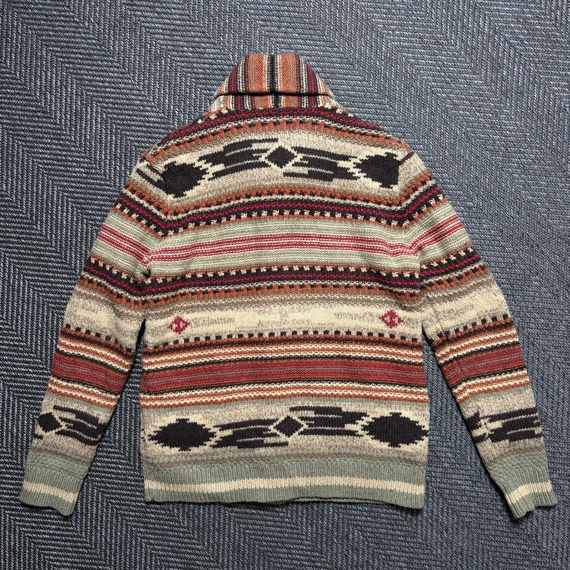 아메리칸 이글 아웃피터스 스트라이프 숄카라 니트 가디건(S) 상품이미지4