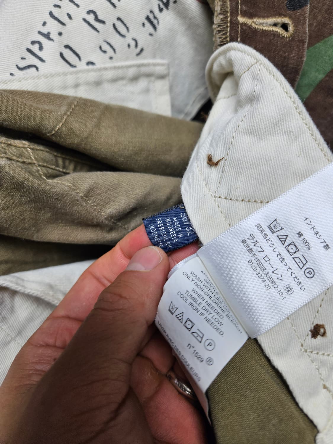 폴로 랄프로렌 카모 카고 바지 36/32 상품이미지7