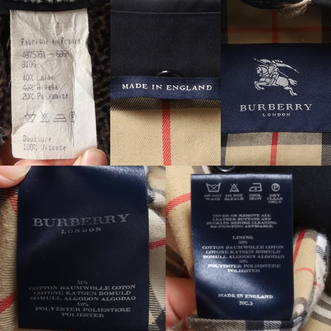 버버리Burberry Polyester Single Trench Coat 상품이미지8