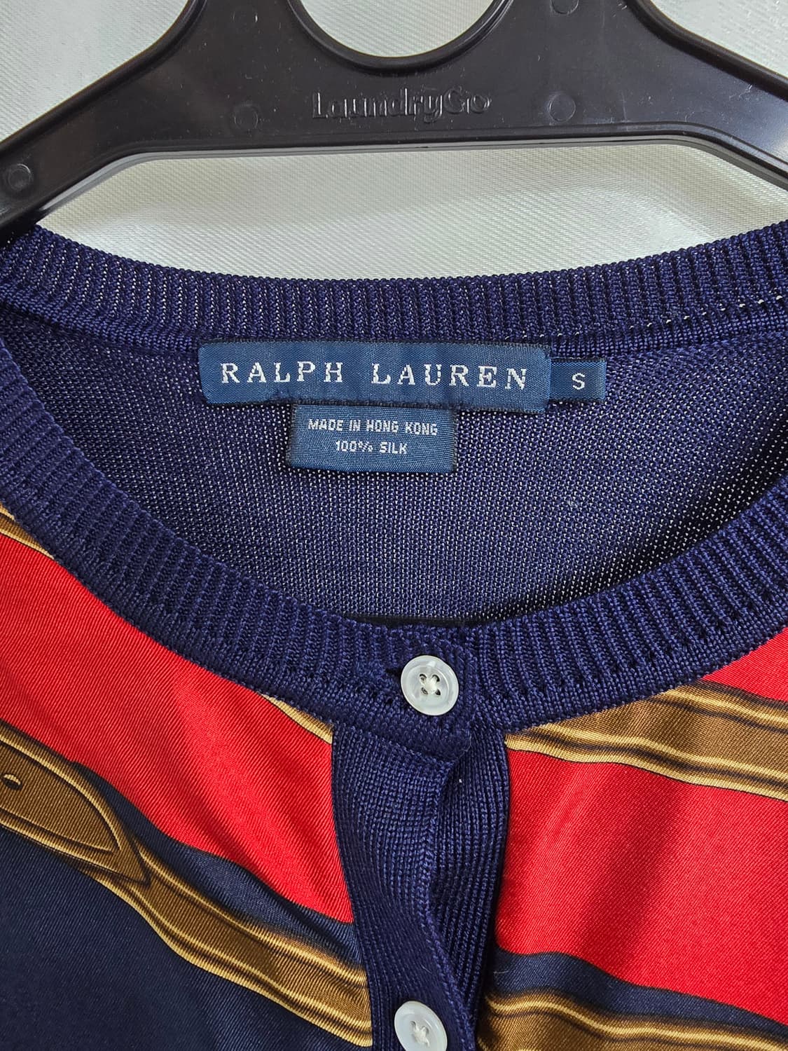 폴로랄프로렌 레드/네이비 패턴 가디건 (1785) 상품이미지3