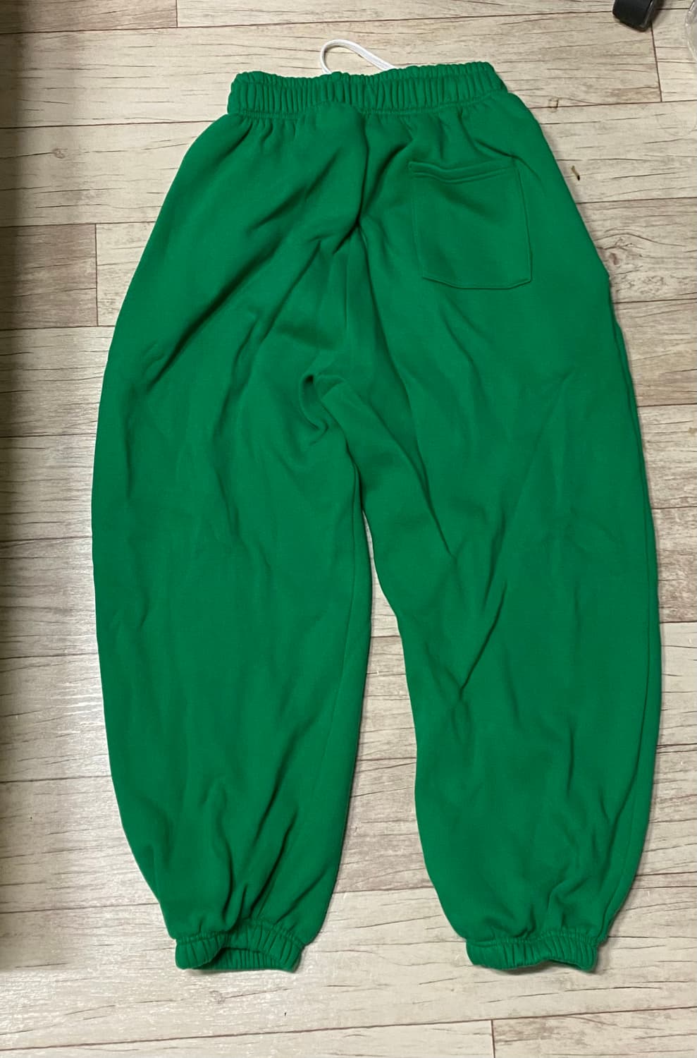 그린 , 블루 색상 기모 와이드 조거 팬츠 34 인치 ~ 상품이미지3