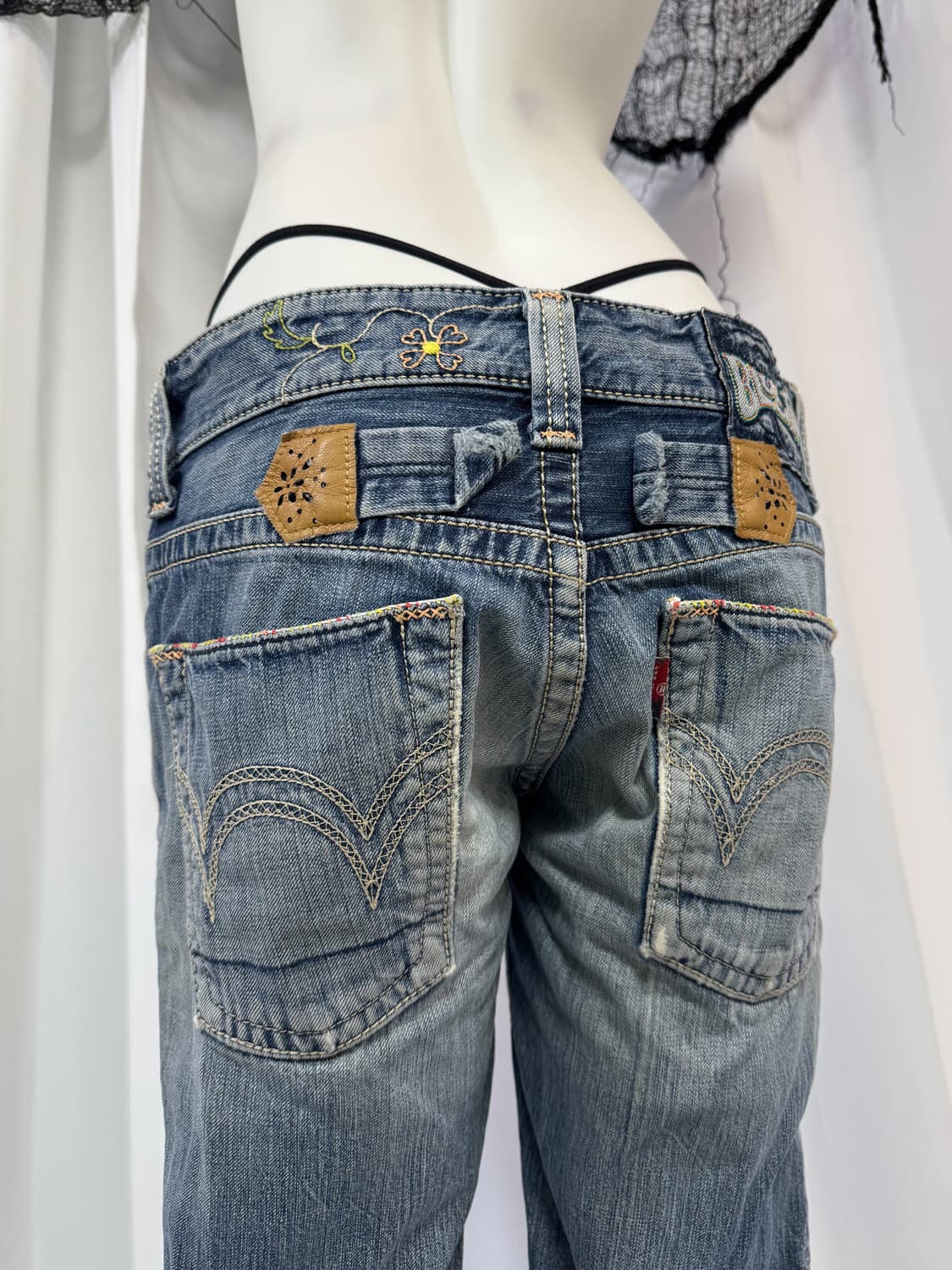 detail denim pants 상품이미지4