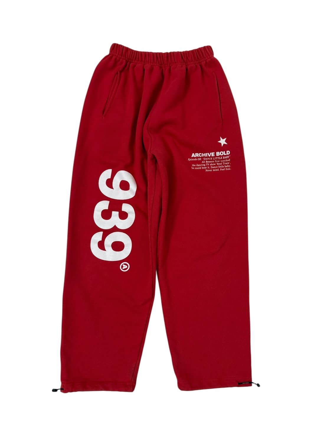 아카이브 볼드 레드 조거 스웻팬츠 상품이미지5