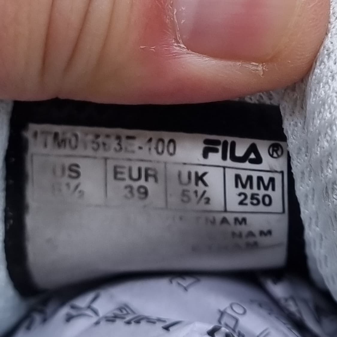 휠라 샌드블라스트 운동화250  상품이미지6