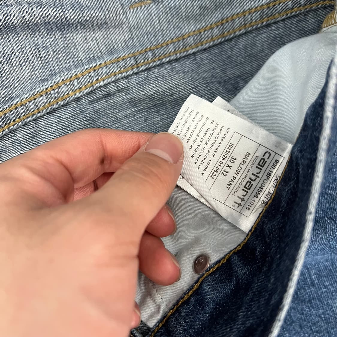 칼하트 WIP 말로우 워크 데님 팬츠 상품이미지7