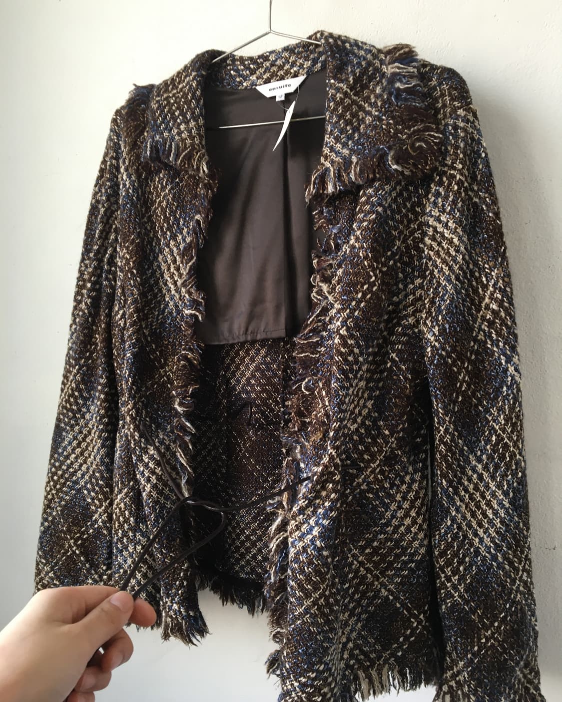 Pattern fringe point jacket 상품이미지5