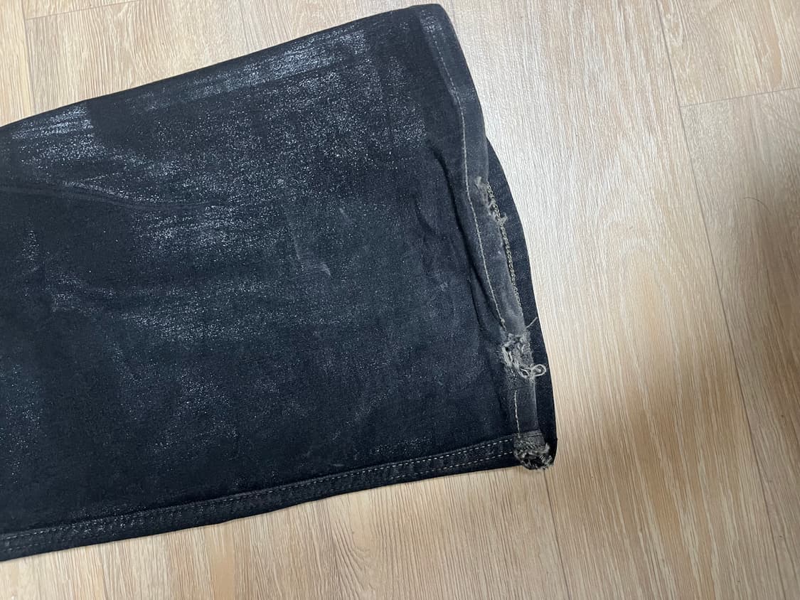 (32) 릭오웬스 다크쉐도우 타이론 부츠컷 글리터 sbf 상품이미지4