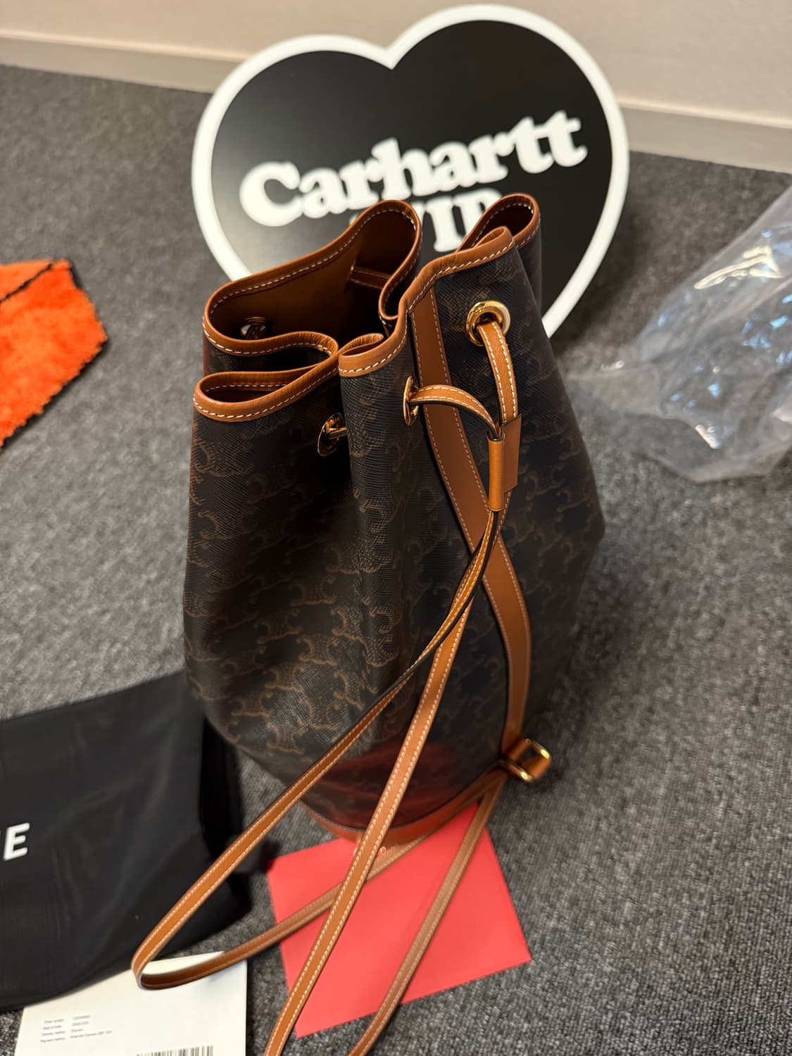 [ONE SIZE] 셀린느 미디엄 트리오페 캔버스 세일러 백 상품이미지3