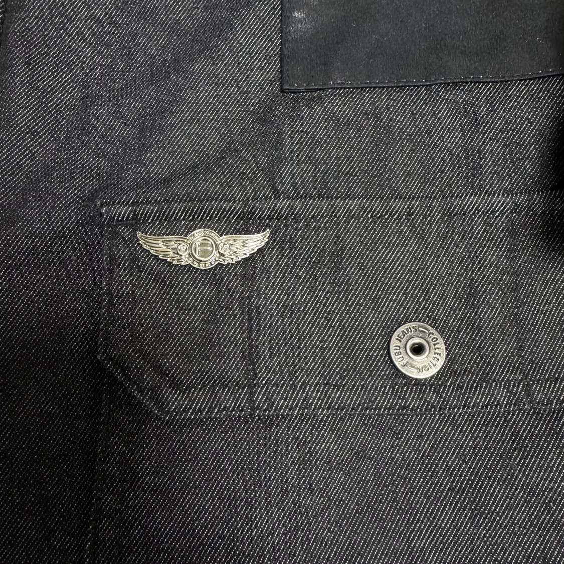 FUBU 후부 00년대 머스탱 데님 후드 코트 자켓 상품이미지3