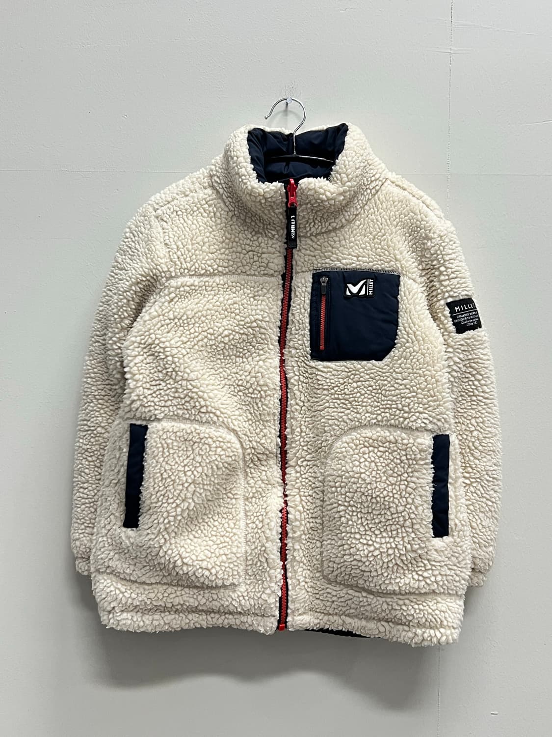 밀레 키즈/우먼스 리버시블 양털 셰르파 뽀글이 플리스 자켓 상품이미지2