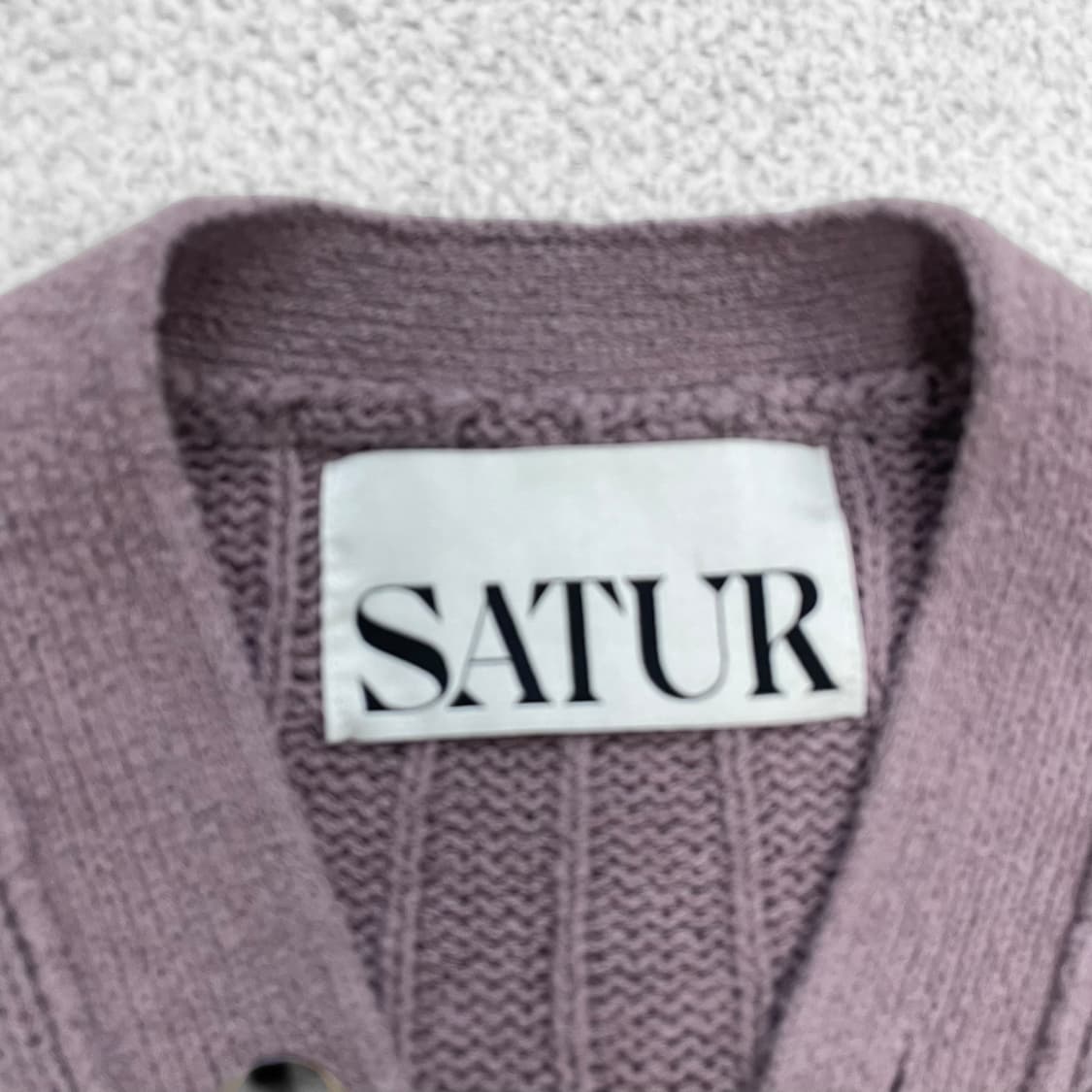 세터 Satur 우먼스 파로 오버 부클 가디건 상품이미지4