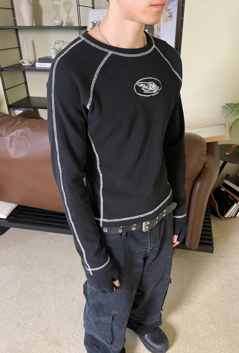 스웨이드 LINE THERMAL 롱 슬리브 S 상품이미지2