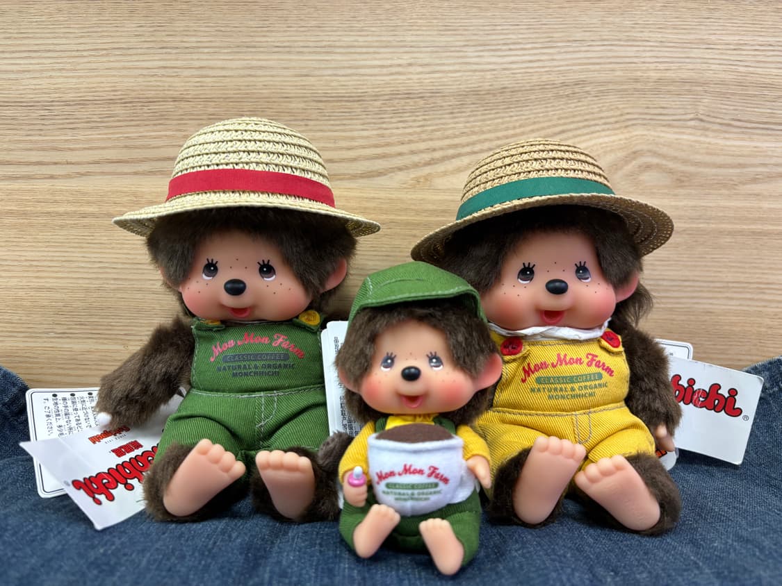 [파우치증정]홍콩 한정판 커피팜 몬치치 인형+키링 세트 상품이미지1