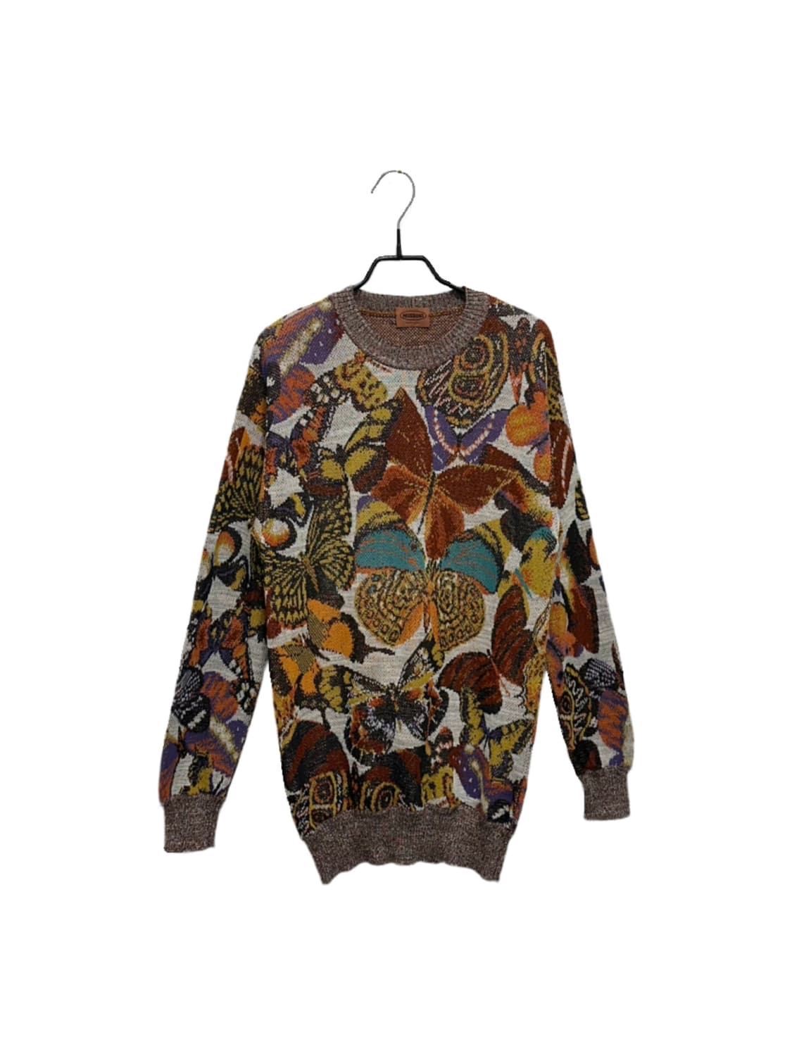 미쏘니 멀티컬러 나비 패턴 니트 상품이미지2