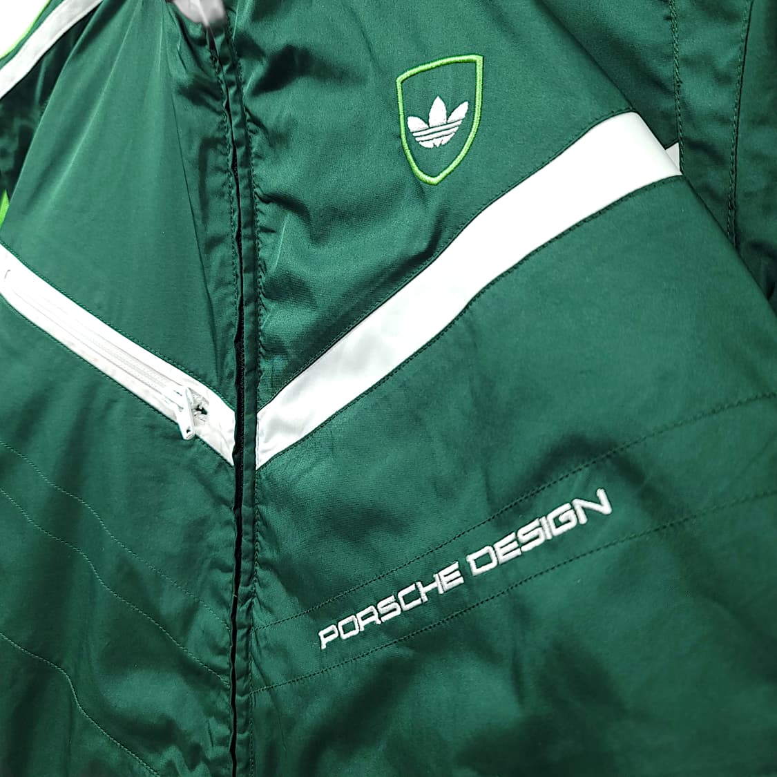 [100] 아디다스 포르쉐 그린 후드 올드스쿨 바람막이 상품이미지4