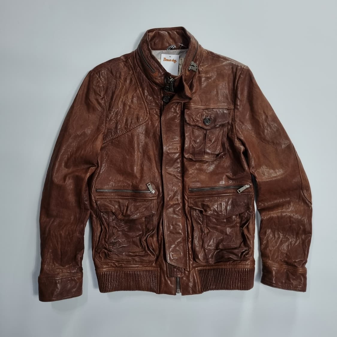 빈티지 에디슬리먼맛 레더자켓  상품이미지1