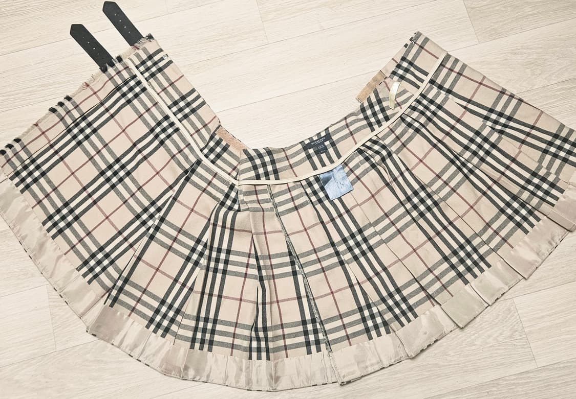 버버리체크미니스커트 25~26 상품이미지3