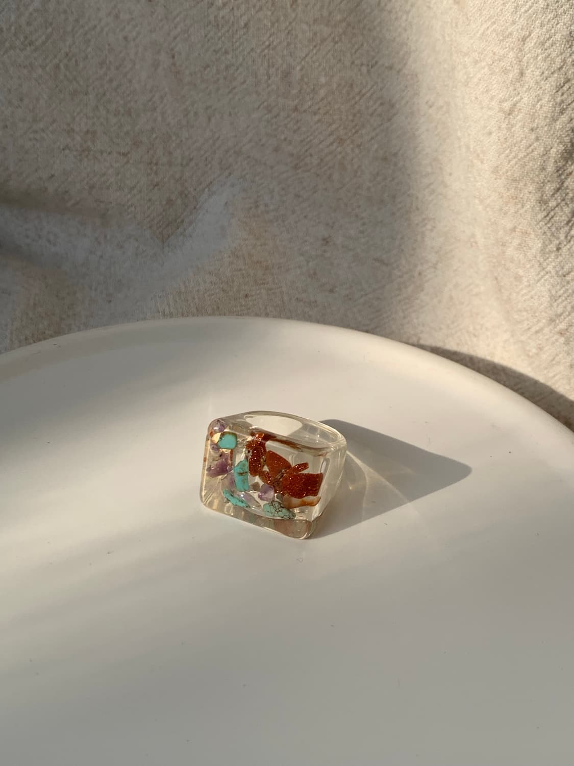 Square translucent ring 상품이미지1