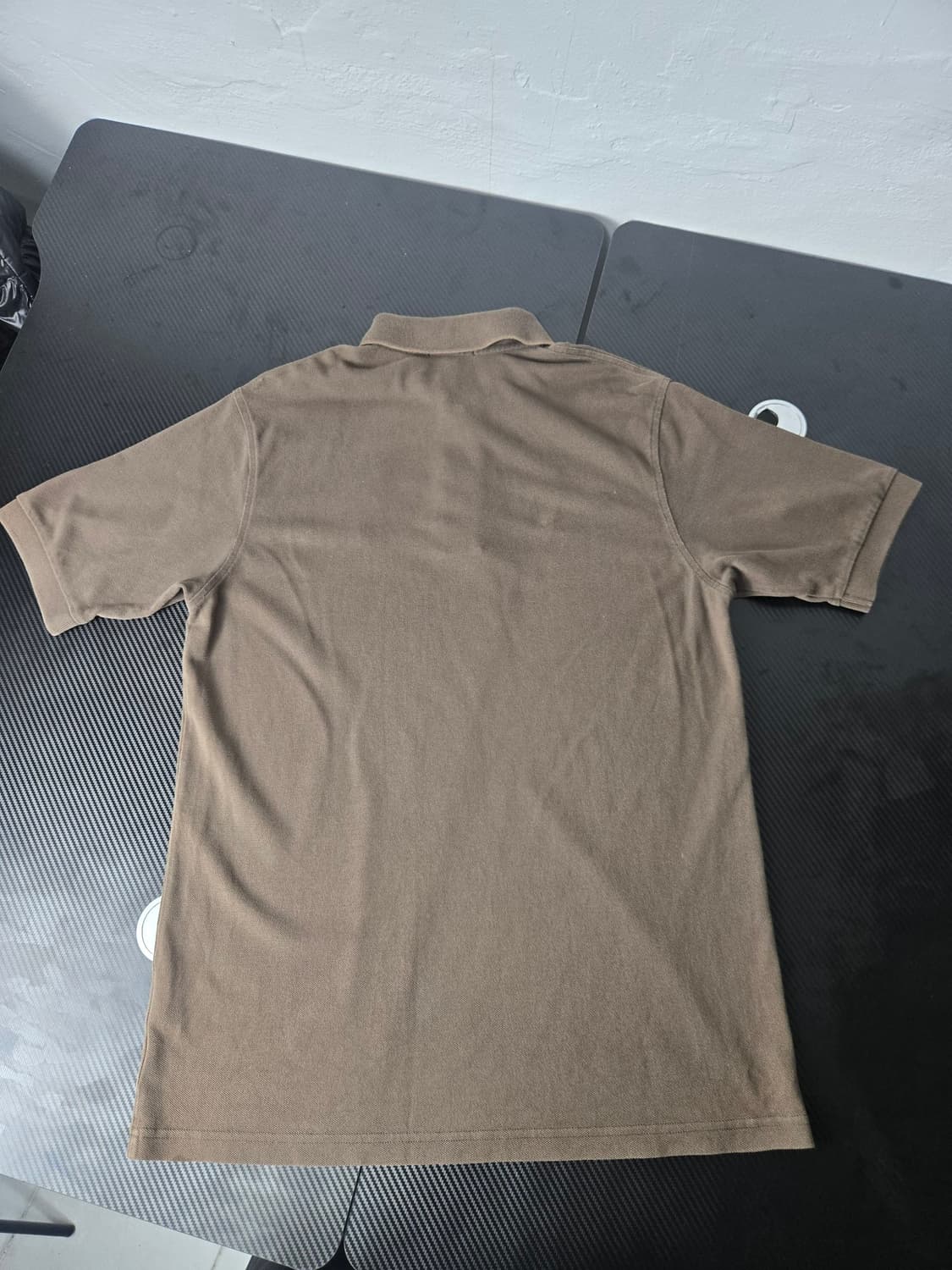 버버리 체크 카라 반팔 카라티 브라운 상품이미지9