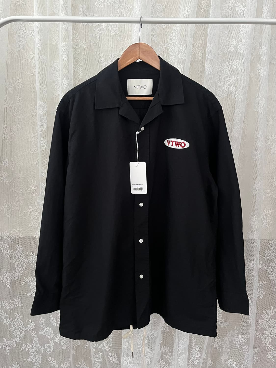 L) 새상품 VTWO 옥스포드 셔츠 블랙 상품이미지1