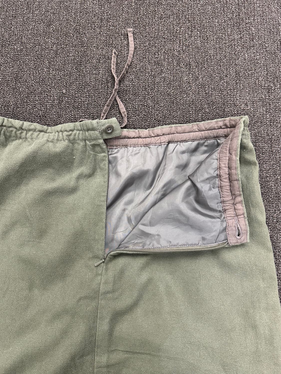 L)Japanese vintage 포켓 카키 밴딩 미디 스커트 상품이미지9