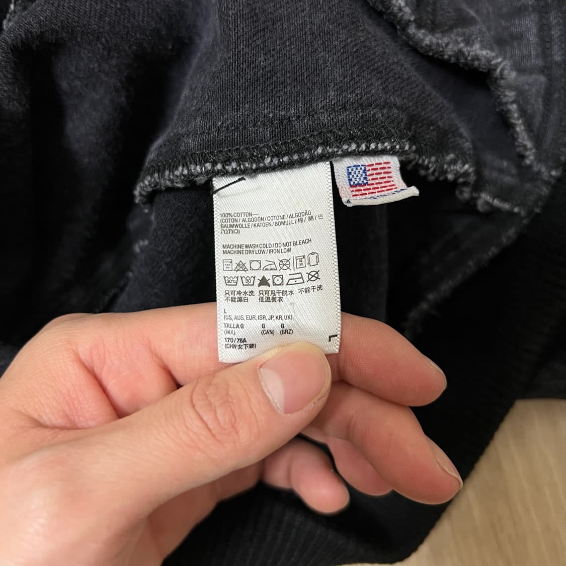 아메리칸어패럴 남성 데님 블루종 자켓 L/100  상품이미지5