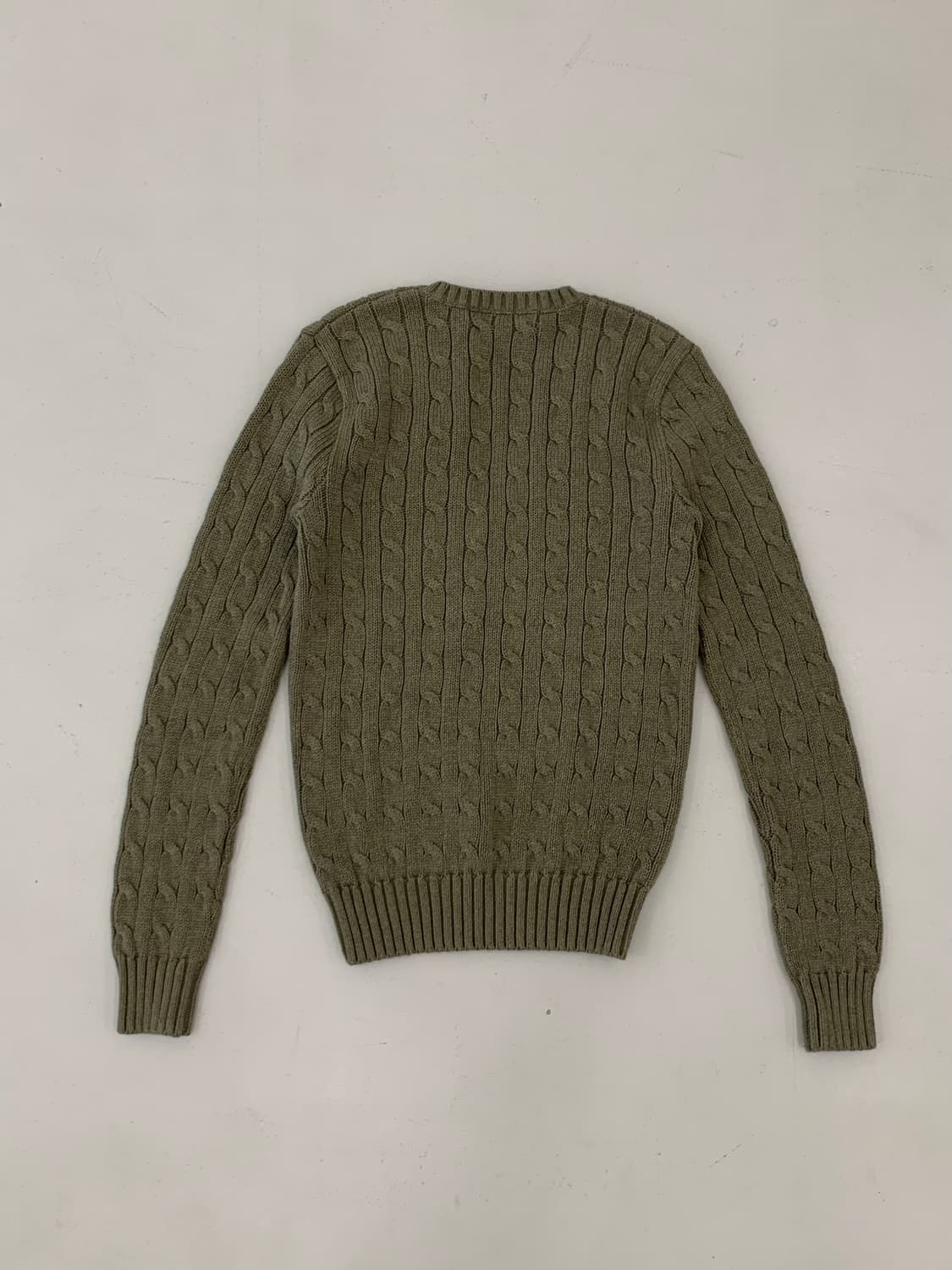 폴로 랄프로렌 스포츠 브이넥 케이블 니트 S 상품이미지3