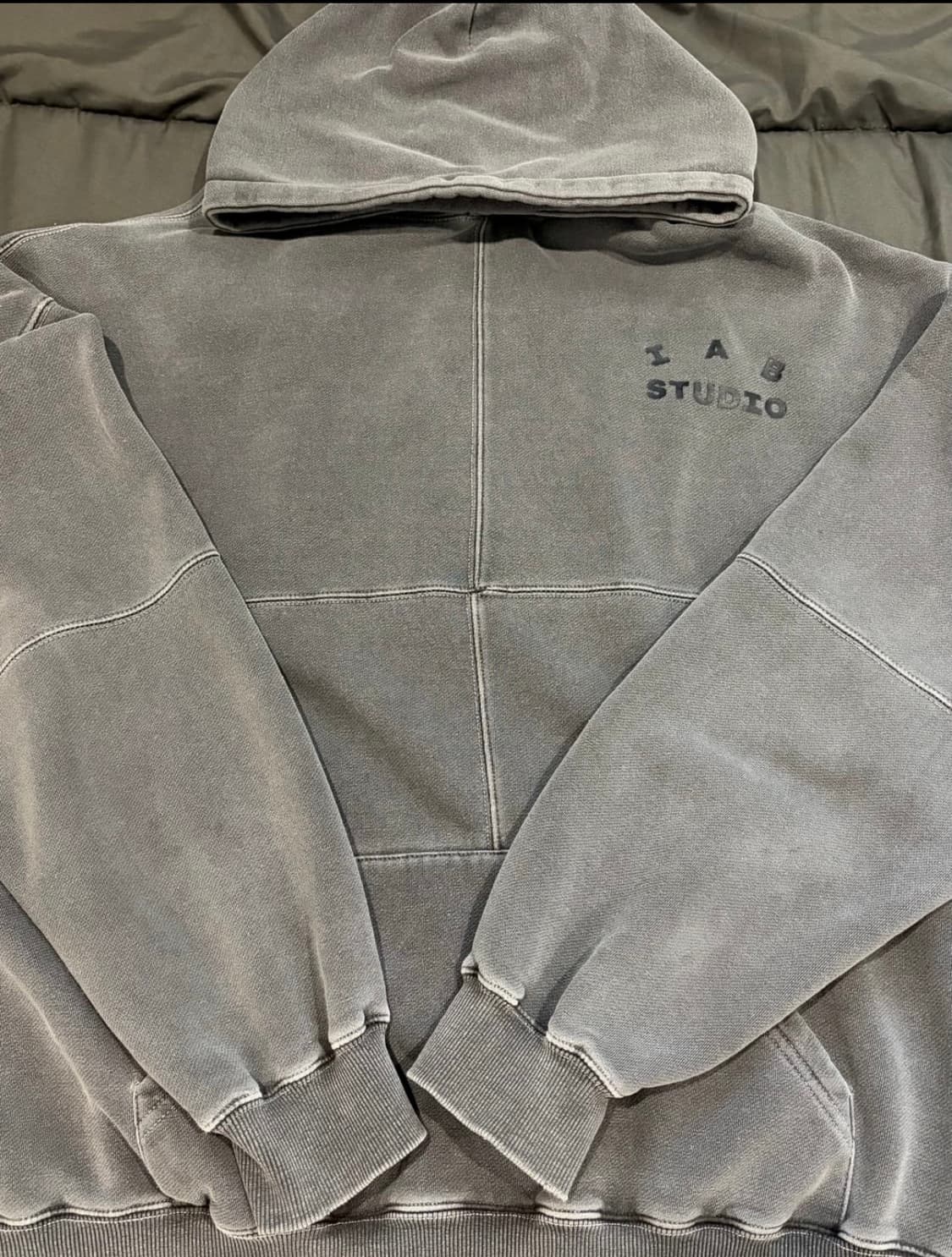 아이앱스튜디오 피그먼트 블록 후드티 황금사이즈xl 상품이미지4