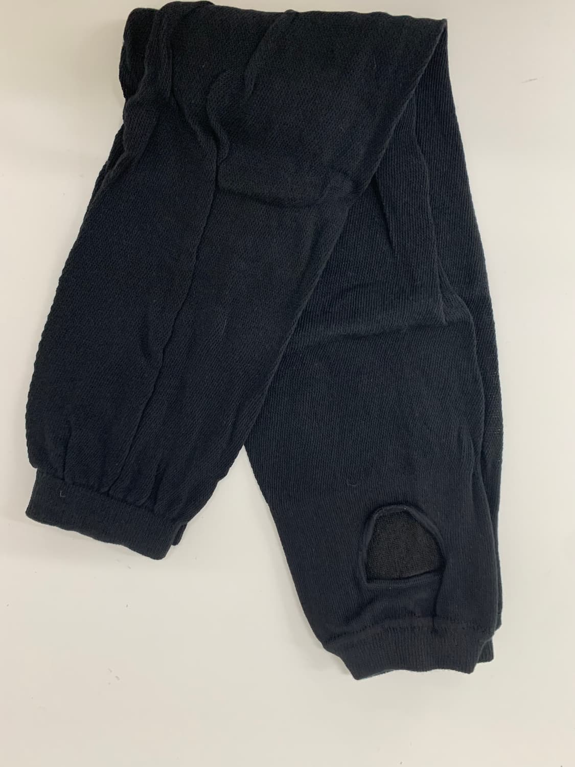 faerie hole gauze long warmer BLACK 상품이미지6