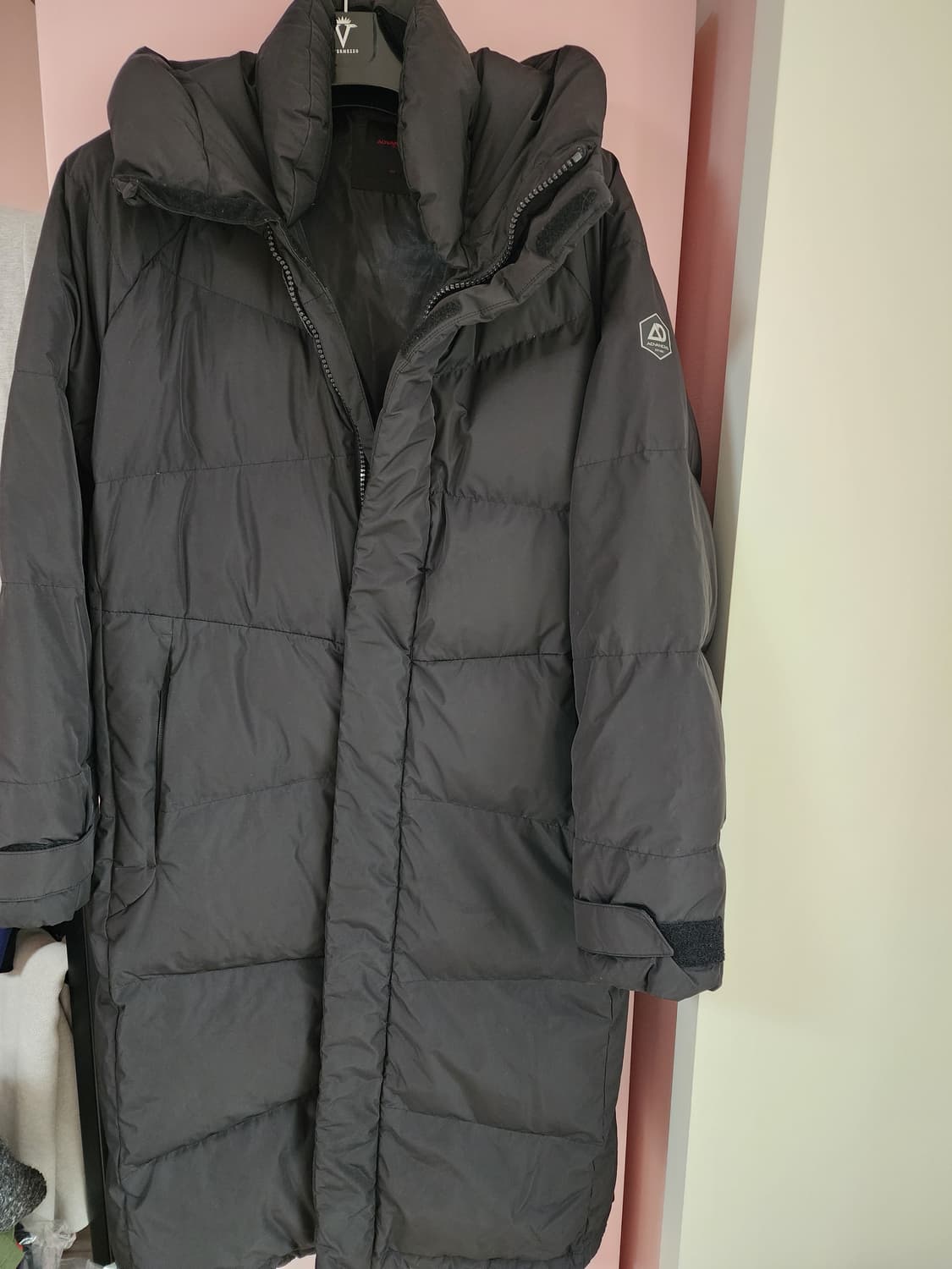 TBJ 덕다운 롱패딩 블랙 팜 100~105사이즈 오리털 패딩 점퍼 파카 상품이미지1