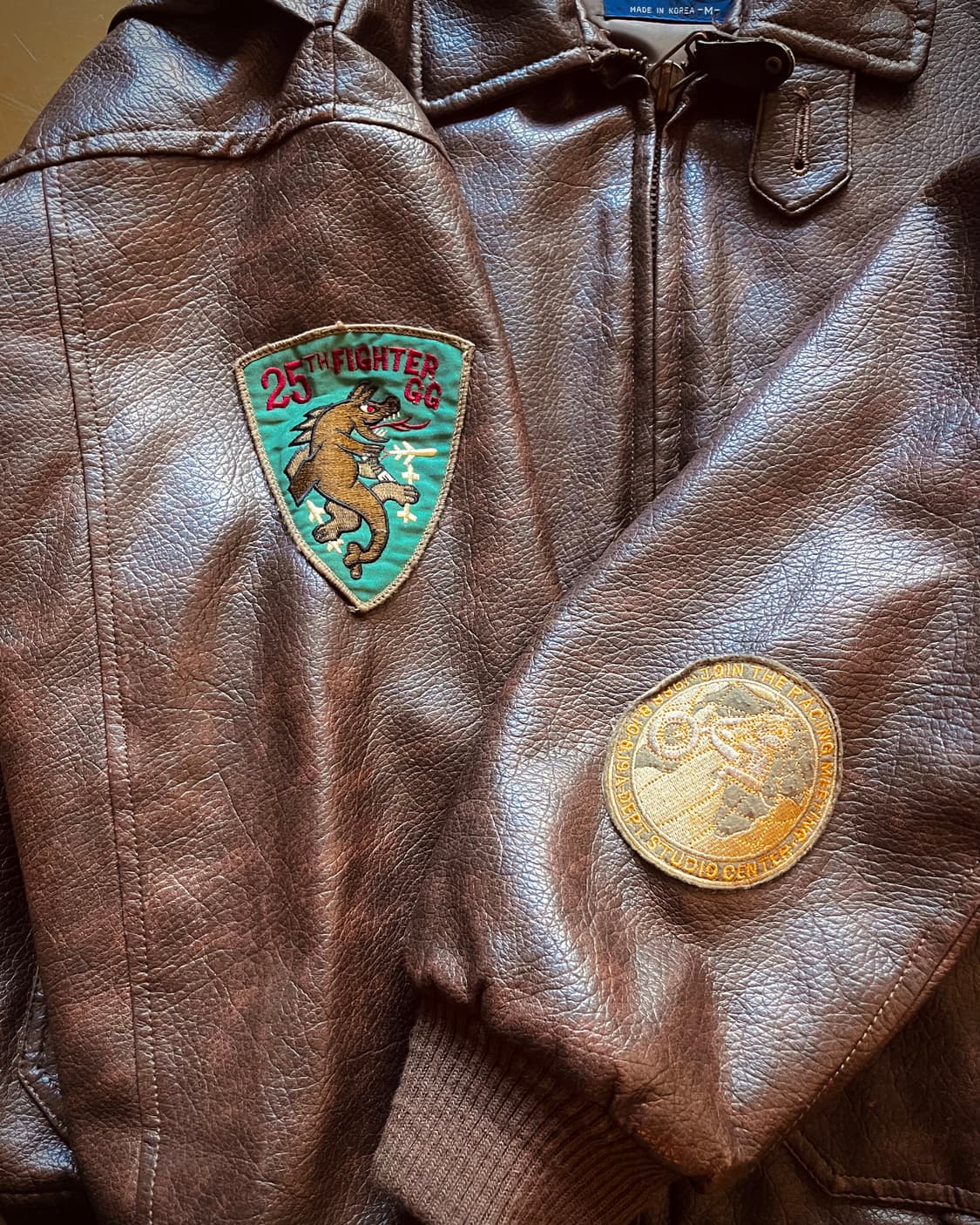 1980-90s A-DEPT Leather A-2 Bomber JK 상품이미지7